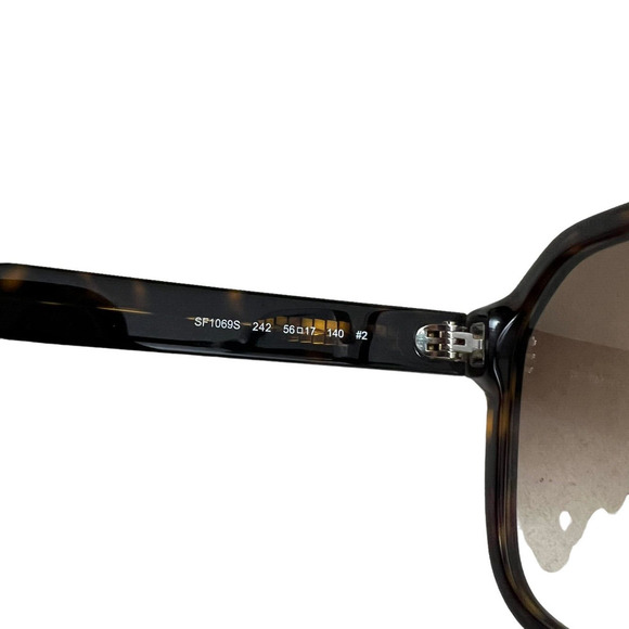 Salvatore Ferragamo SF1069S Sunglasses Gradient Lens Full Square Rim Brown Women - Picture 6 of 8